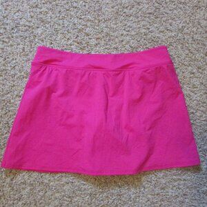 NWOT Lands End 12 Hot Pink Swim Skirt Quality Bikini Bottom Underneath